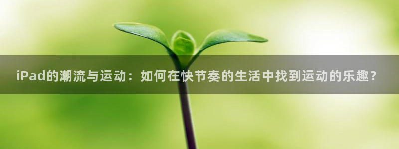 蜘蛛直播nba免费观看篮球：iPad的潮流与运动：如何在快节奏的生活中找到运动的乐趣？